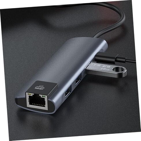 Angoily 5-in-1 USB C hub Type C Docking Station with Pd Charging Port Multi Port Adapterfor Laptop Computer Compact Silver 4.33X1.37X0.59In in Kuwait
