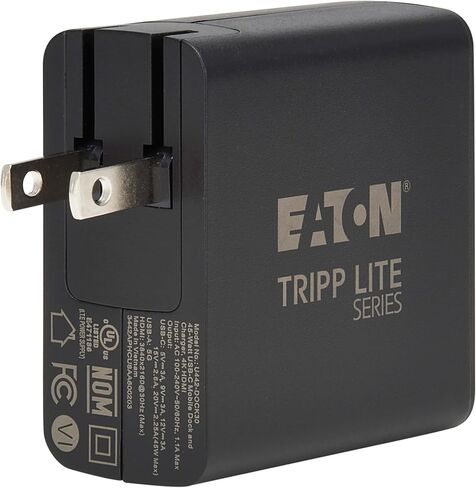 قاعدة توصيل صغيرة بحجم السفر من Tripp Lite لجهاز Nintendo Switch أو Switch 2 أو الكمبيوتر المحمول - مجموعة قاعدة توصيل وشاحن، منفذ HDMI 4K@60 هرتز، منفذ USB 3.2 Gen 1، منفذ شحن USB-C 45W PD، ضمان لمدة عام (U442-DOCK30) in Kuwait