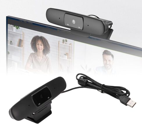 4K Webcam with PDAF Autofocus & Noise Reduction Mic, USB HD Web Camera for PC, Laptop, Online Meeting, Live Streaming, Low Light Compensation in Kuwait