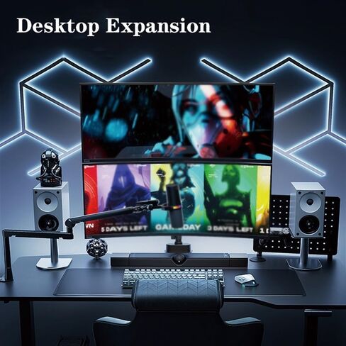 Adjustable Screen Mount,17-35 Inch Dual Monitor Mount, 2 Monitors Tilt/Swivel/Rotate, Hold Up to 24.2 Lbs Per Arm with 75/100 Mm Monitors Arm in Kuwait