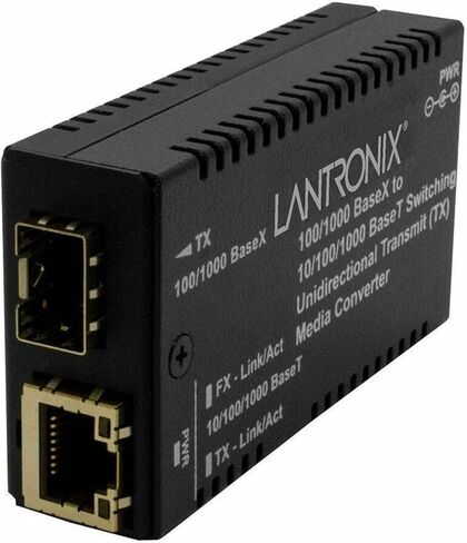 LANTRONIX M/GE-PSW-SFP-01-UTX-NA محولات الوسائط 10/100/1000BaseTX إلى 1000Base SFP Uni Directional TX w/ -NA Pwr in Kuwait