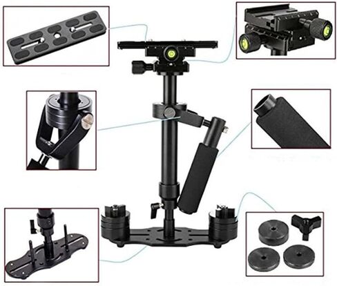 S40 Handheld Stabilizer Anti-Shake Video Stabilizer Aluminum Alloy for Camcorder Camera Video DSLRs in Saudi Arabia