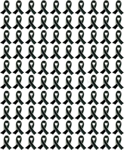Black Ribbon Pins Black Awareness enamel lapel Pins For Melanoma,Skin Cancer,Accidents,Anti-Terrorism,Gang Prevention Awareness in Saudi Arabia