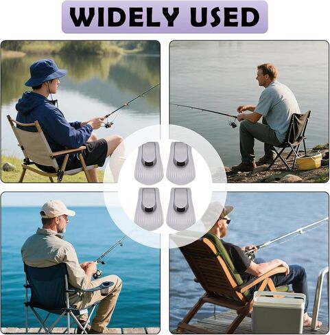 4Pcs Fishing Rod Clips Multi-Functional Fishing Rod Tie & Fixer, Portable Detachable Fixed Storage Organizer Suitable for Casting Rods, Spinning Bass & Fly Rods（Gray） in Kuwait