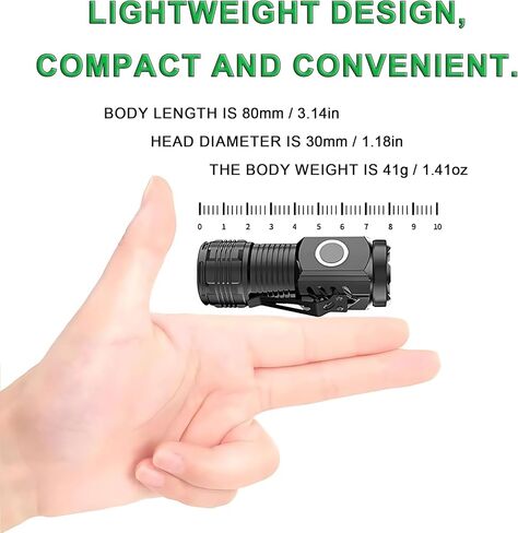Rechargeable Flashlights 4 Pack, Mini Flashlight High Lumens 3 LED Emergency Handheld Flashlight, 5-Modes Mini Rechargeable Flashlight for Camping Biking Hiking Outdoor Home Emergency in Kuwait