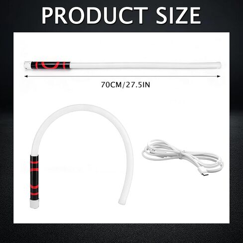 2026 Rechargeable 27" Flexible LED Flashlight Stick - Bendable Work Light with 3 Brightness Levels for Car Repairs, Mechanical Inspections & Tight Spaces - High Lumen Performance in Kuwait
