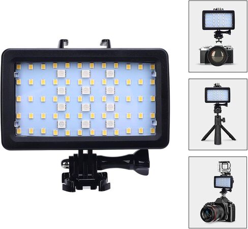 Zopsc Underwater Video Light, 130ft LED Dive Light, 5000-6000K RGB Fill for Photography Diving Video in Kuwait