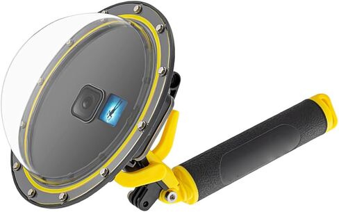 Diyeeni Dome Port Lens حافظة مقاومة للماء مع أزرار مصراع مريحة 30 مترًا للغوص العميق لكاميرا الحركة والغطس والغوص وركوب الأمواج in Kuwait