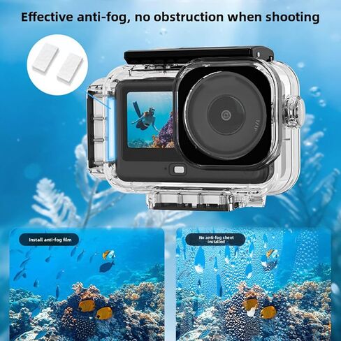 Diyeeni 60m Water Proof Housing, Precision Molded Camera Dive Case, Magnetic Mount Underwater Shell with Anti Fog for Action 6 Camera in Kuwait
