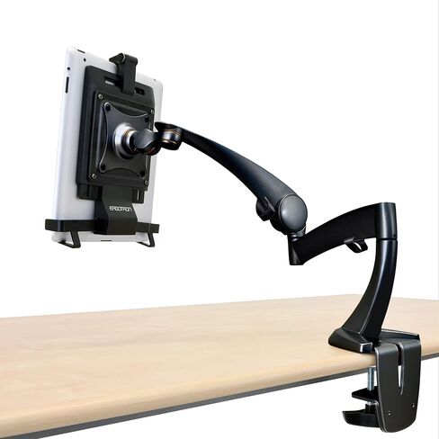 Ergotron - ذراع كمبيوتر لوحي واحد Neo-Flex، حامل مكتب VESA - للأجهزة اللوحية حتى 10 بوصات، 0 إلى 2.5 رطل - أسود in Kuwait