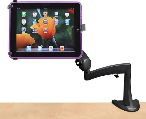 Ergotron - ذراع كمبيوتر لوحي واحد Neo-Flex، حامل مكتب VESA - للأجهزة اللوحية حتى 10 بوصات، 0 إلى 2.5 رطل - أسود in Kuwait