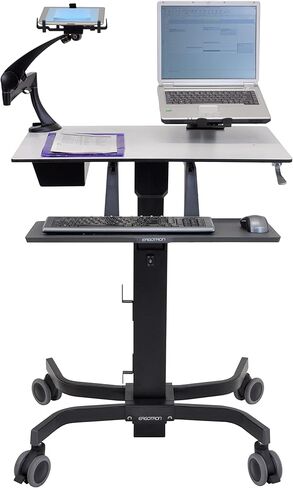 Ergotron - ذراع كمبيوتر لوحي واحد Neo-Flex، حامل مكتب VESA - للأجهزة اللوحية حتى 10 بوصات، 0 إلى 2.5 رطل - أسود in Kuwait
