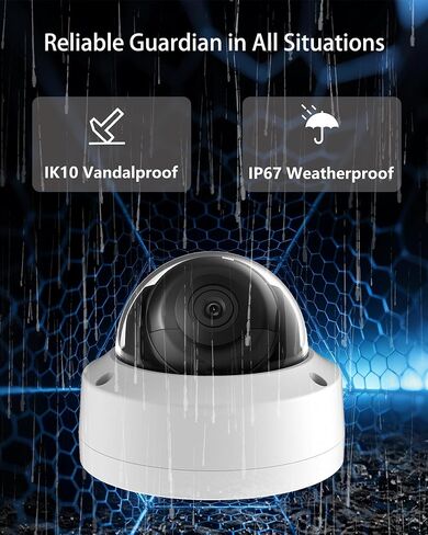 4K 8MP DS-2CD2183G2-I HIKVIS0N_AcuSense IP Cameras Outdoor, PoE Dome Security Camera,120dB WDR, Human/Vehicle Detection, H.265+, IP67 & IK10 Vandal-Proof, 2.8mm Lens(English Version) in Kuwait