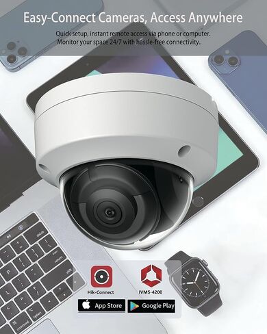 4K 8MP DS-2CD2183G2-I HIKVIS0N_AcuSense IP Cameras Outdoor, PoE Dome Security Camera,120dB WDR, Human/Vehicle Detection, H.265+, IP67 & IK10 Vandal-Proof, 2.8mm Lens(English Version) in Kuwait