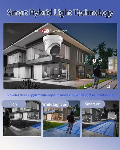 4K 8MP DS-2CD2387G2H-LISU/SL HIKVIS0N_Color-Vu Turret Dome POE IP Camera, 98ft IR/Colorful Night Vision, 2-Way Audio, Human/Vehicle Detection, IP67, 2.8mm Lens, 24/7 Recording in Kuwait