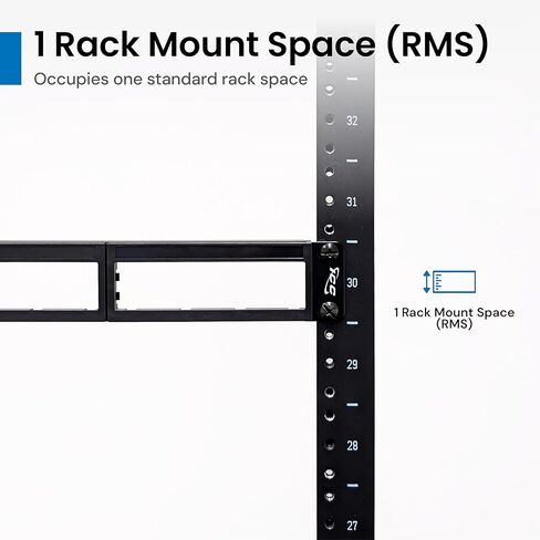 ICC Plug-and-Play 1 RMS Fiber Optic Blank Patch Panel, 4 Cassette Slots, 19" 1U Rack Mount Fiber Enclosure, UL Listed, Black in Kuwait