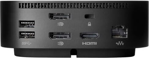 LT HPe USB-C G5 Business Docking Station, Black, Triple Display Support, HDMI 2.0, DisplayPort, 100W Power Delivery, USB 3.1 Ports, Ethernet, Audio in Kuwait