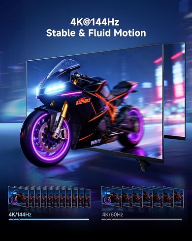 محول Switch 2 Dock HDMI 2.1، مخرج HDR فائق 4K 144 هرتز 120 هرتز و48 جيجابت في الثانية، شحن سريع PD 100 وات، محطة إرساء محمولة للسفر للتلفزيون، متوافقة مع نينتندو سويتش 2 (أقل من V21.0.0 فقط)/OLED/2017 in Kuwait