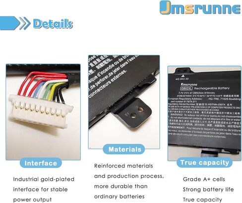 بطارية الكمبيوتر المحمول GB02XL/GM02XL بقدرة 47.3 وات في الساعة متوافقة مع HP Chromebook 11A G6 G8 EE ChromeBook 14-DB0051CL X360 11 G2 EE ChromeBook 14-DB0051CL Series HSTNN-UB7M 917725-855 L42583-005 L42550-271 in Kuwait