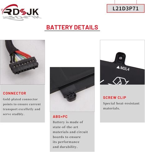 بطارية كمبيوتر محمول L21D3P71 L21M3P76 L21B3P73 لأجهزة Lenovo ThinkPad L14 Gen 3 / ThinkPad L14 Gen 4 / ThinkPad L15 Gen 3 / ThinkPad L15 Gen 4 Series 5B10W51907 5B10W51908 5B10W51909 SB11H56246 SB11H56247 in Kuwait