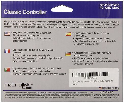Reaowazo Sega Genesis Classic USB Controller for PC and Mac in Kuwait