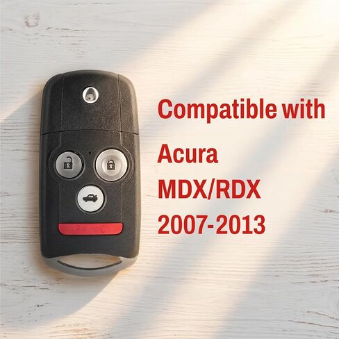 Key Fob Replacement for Acura MDX RDX 2007 2008 2009 2010 2011 2012 2013 Keyless Entry Remote 4 Button N5F0602A1A 2Pcs in Kuwait