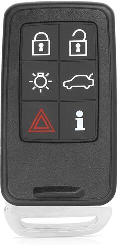 متوافق مع فولفو 2011-2016 S60 2007-2016 S80 2009-2015 XC60 جهاز تحكم ذكي بدون مفتاح للتحكم عن بعد لـ KR55WK49266، 902 ميجاهرتز، 6 أزرار بواسطة RemoteMatch in Kuwait