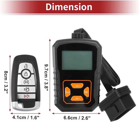 ACROPIX M3NA2C931426 Keyless Entry Remote Key Fob for Ford Edge Fusion 2017-2020 for Ford Explorer 2018-2019 902MHz Replacement Car Control Key Kit DIY Tool 5 Buttons Black in Kuwait