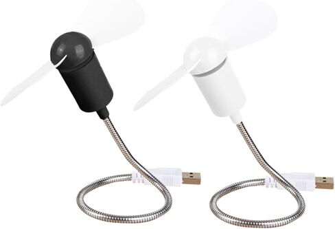 Zerodeko 5pcs USB Mini Flexible Small Desk Fans Portable Silent Cooling Fans for Laptop Desktop Computer, Compact Adjustable Air Movers for Office Home Travel Random Color in Kuwait