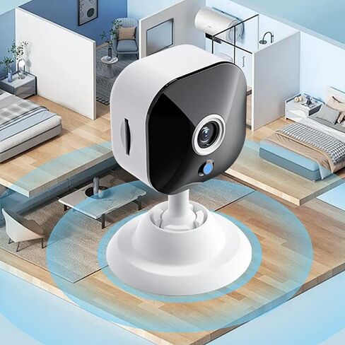 Security Cameras for Home, Color Night Vision, 2-Way Audio Indoor/Outdoor Wired Surveillance Camera, Pet/Elder Monitor with Phone App, 24/7 Recording, Support with 128G TF Card (Not Included) in Kuwait