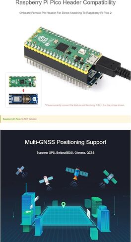 وحدة L76K GNSS لـ Raspberry Pi Pico، تدعم GPS/BeiDou (BDS) / GLONASS/QZSS، تدعم وظيفة A-GNSS @XYGStudy (Pico-GPS-L76K) in Kuwait