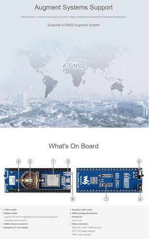 وحدة L76K GNSS لـ Raspberry Pi Pico، تدعم GPS/BeiDou (BDS) / GLONASS/QZSS، تدعم وظيفة A-GNSS @XYGStudy (Pico-GPS-L76K) in Kuwait