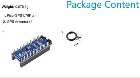 وحدة L76K GNSS لـ Raspberry Pi Pico، تدعم GPS/BeiDou (BDS) / GLONASS/QZSS، تدعم وظيفة A-GNSS @XYGStudy (Pico-GPS-L76K) in Kuwait