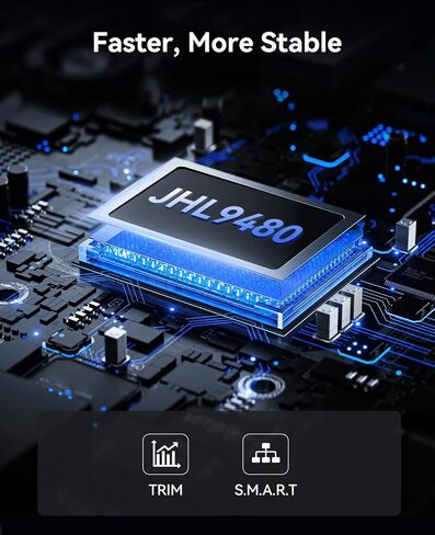 حاوية ORICO 80 جيجابت في الثانية M.2 NVMe SSD، متوافقة مع واجهة Thunderbolt 5/4/3/USB4، تبريد صامت بدون مروحة، تدعم M-Key 2280 NVMe SSDs لنقل البيانات عالي السرعة على Mac/PC (بدون SSD)-X50 in Kuwait