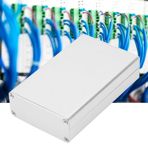 Aluminum Enclosure Box 20x50x80mm Silver PCB Instrument Case Heat Dissipation Project Housing for Electronics DIY Lightweight Durable Shell with Mounting Grooves in Kuwait
