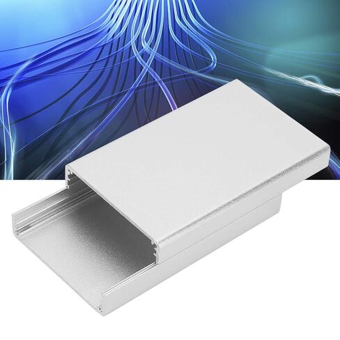 Aluminum Enclosure Box 20x50x80mm Silver PCB Instrument Case Heat Dissipation Project Housing for Electronics DIY Lightweight Durable Shell with Mounting Grooves in Kuwait