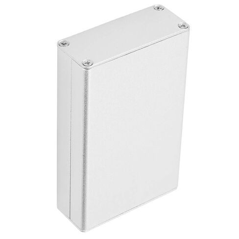 Aluminum Enclosure Box 20x50x80mm Silver PCB Instrument Case Heat Dissipation Project Housing for Electronics DIY Lightweight Durable Shell with Mounting Grooves in Kuwait