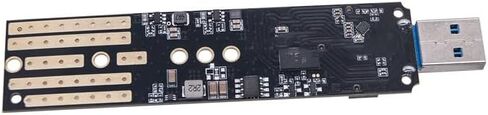 حاوية خارجية لمحركات الأقراص الصلبة NVME SATAs، واجهات USB3.1 TypeA، محول محمول من الألومنيوم لمحركات 2242 / 2260 / 2280 لنقل البيانات بسرعة كبيرة in Kuwait