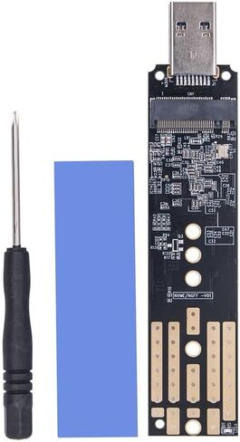 حاوية خارجية لمحركات الأقراص الصلبة NVME SATAs، واجهات USB3.1 TypeA، محول محمول من الألومنيوم لمحركات 2242 / 2260 / 2280 لنقل البيانات بسرعة كبيرة in Kuwait