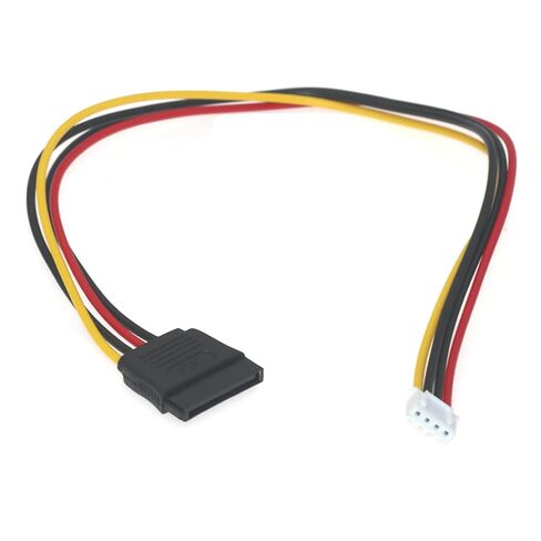 4pin Floppy Female to 15pin Female Adapter Converter Cable Xh2.54 Floppy Drive Motherboards Power Supply Wire Converters Power Cable Cord in Kuwait