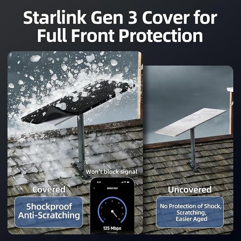 EAZUSE Starlink Ethernet Adapter Gen 3/Mini, Starlink Mini Cable Extension to RJ45 Coupler + Starlink Gen 3 Standard Protective Case Cover in Kuwait