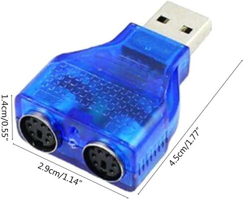 محول USB 2.0 إلى 2 باللون الأزرق مع شريحة لمحول لوحة المفاتيح/الكابل in Kuwait