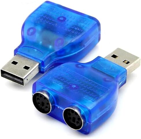 محول USB 2.0 إلى 2 باللون الأزرق مع شريحة لمحول لوحة المفاتيح/الكابل in Kuwait