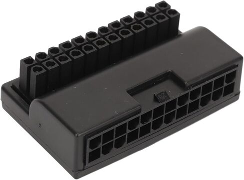 محول طاقة ATX 24Pin ذكر إلى 24Pin أنثى 90 درجة، لوحة محول الزاوية اليمنى للتوصيل والتشغيل، مواد عالية الجودة لإمداد طاقة اللوحة الأم للكمبيوتر المكتبي in Kuwait