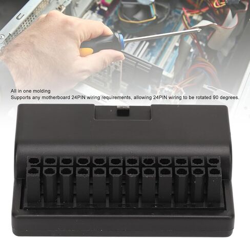 محول طاقة ATX 24Pin ذكر إلى 24Pin أنثى 90 درجة، لوحة محول الزاوية اليمنى للتوصيل والتشغيل، مواد عالية الجودة لإمداد طاقة اللوحة الأم للكمبيوتر المكتبي in Kuwait
