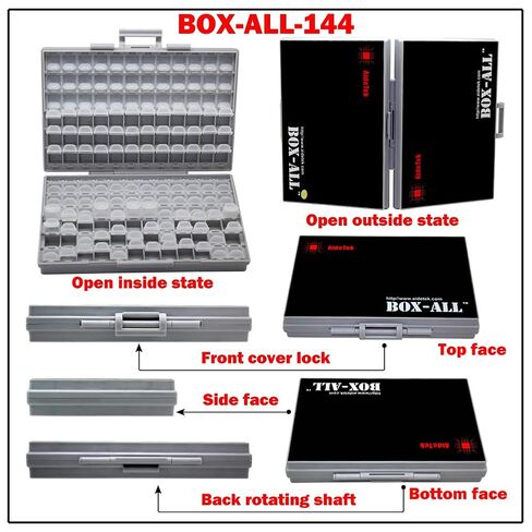 3 Units AideTek BOXALL96 BOXALL48 BOXALL144 Compartment SMD Organizer Box SMD SMT Parts Organizer Surface Mount Box in Kuwait