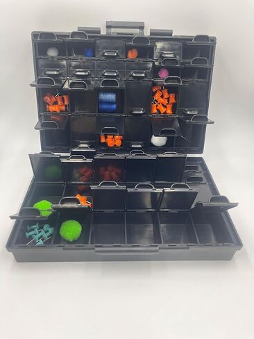 1 Unit AideTek BOX-ALL-48 and 1 Unit BOX-ALL-48-AS Compartments Enclosure SMD SMT Parts Organizer Surface Mount Box Labels in Kuwait