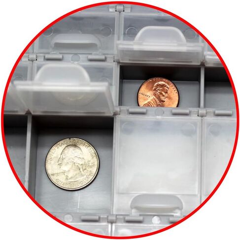 AideTek وحدتان BOX-ALL-144 ووحدتان BOX-ALL-48 مقصورة حاوية فارغة SMD SMT منظم سطح جبل منظم تخزين عميق in Kuwait