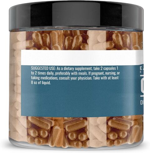 Earthborn Elements Chaga Mushroom Extract 200 Capsules, Pure & Undiluted, No Additives in Saudi Arabia