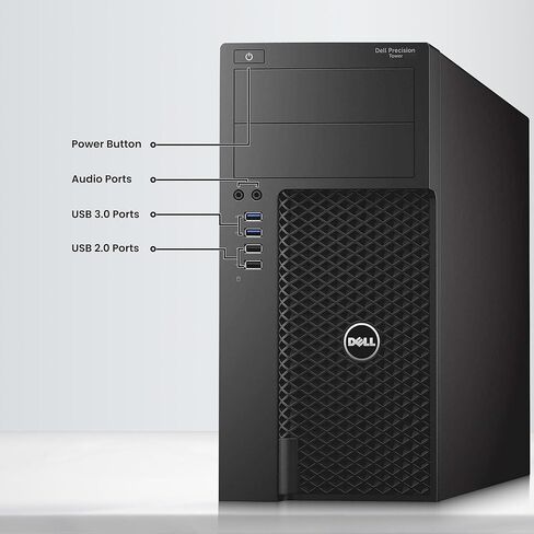 كمبيوتر سطح المكتب Dell Precision 3620 Mini Tower - Intel Core i5-6500 الجيل السادس - ذاكرة وصول عشوائي 32 جيجابايت - SSD 1 تيرابايت - لوحة مفاتيح وماوس لاسلكيين - WiFi - Windows 11 Pro - كمبيوتر محطة العمل (متجدد) in Kuwait